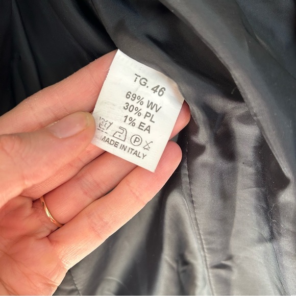 (SOLD) Italian Wool Blend Blazer Size Medium - Picture 15 of 16